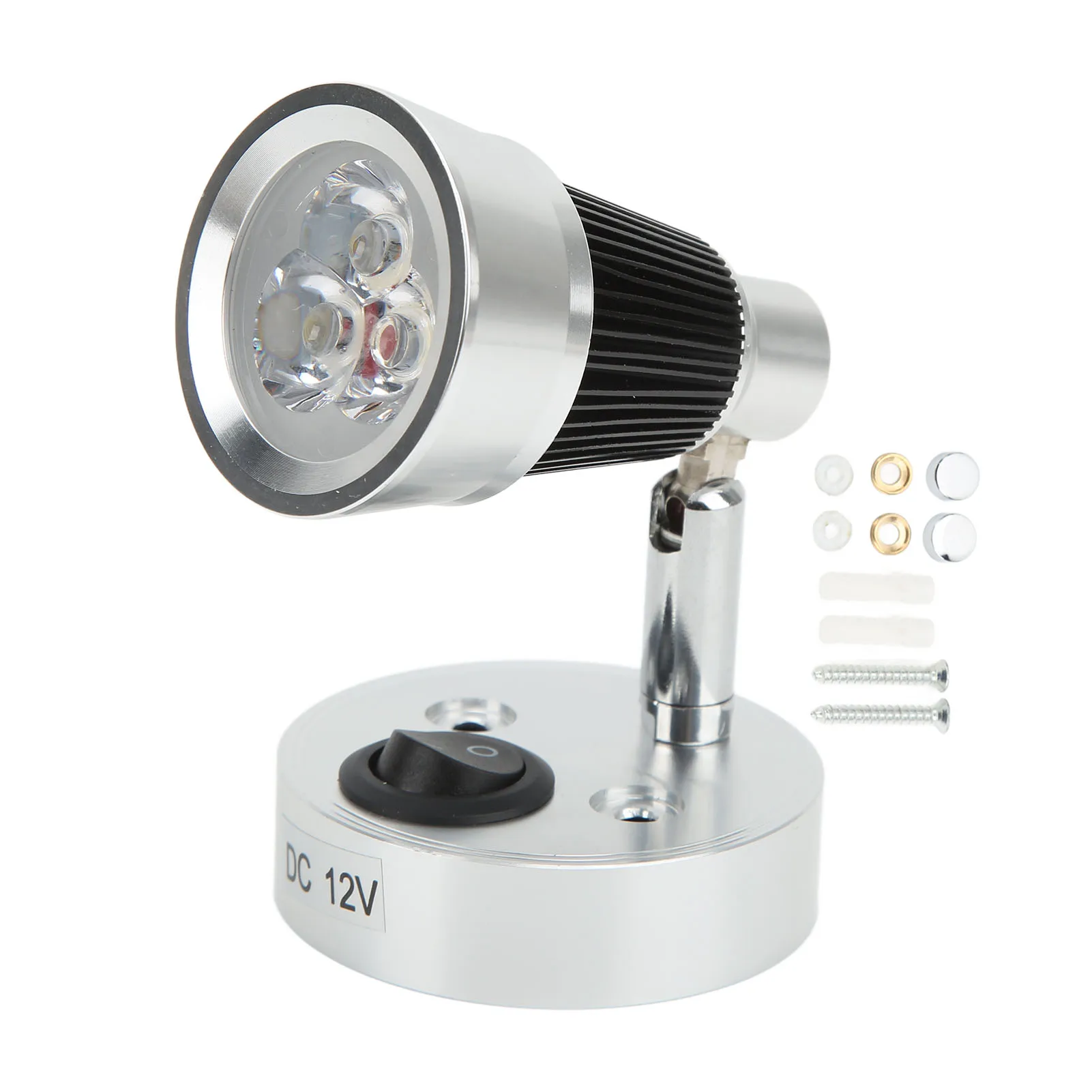 RV LED Swivel Reading Light 90° Adjustable RVs Spotlight Interior Lighting For Motorhome Trailer Boat Bedside Reading Lamp