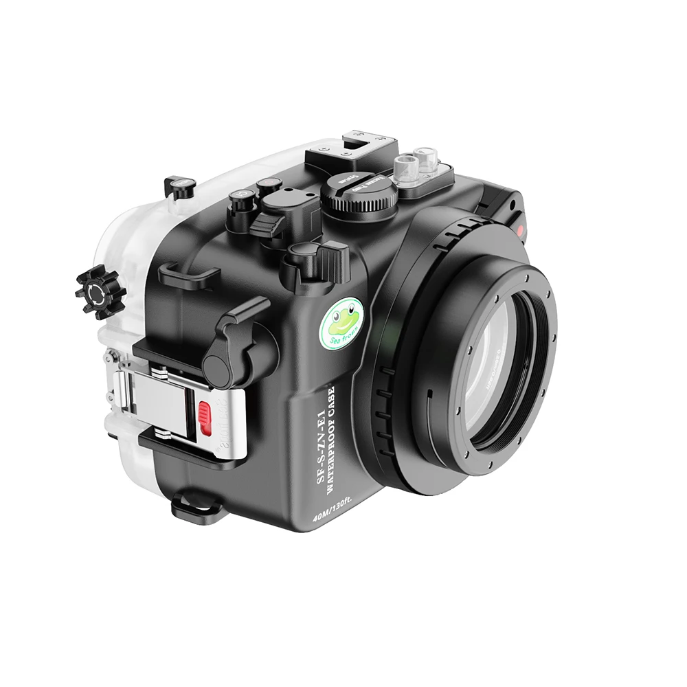 Seafrogs 40meter Underwater Camera Housing With Standard Port For Sony ZV-E1 Waterproof Camera Case90mm 16-50mm 28-70mm 10-18mm