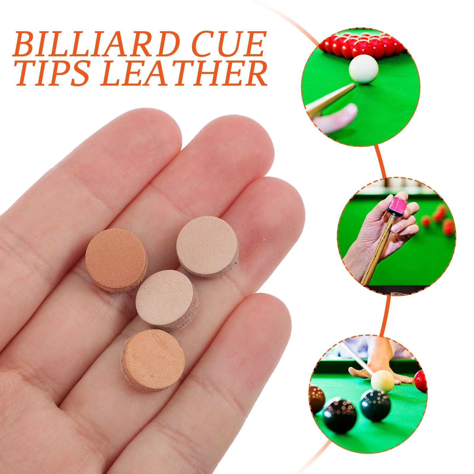 20 قطعة من أطراف استبدال عصا البلياردو - مقاومة للاعبين المحترفين لوازم البلياردو