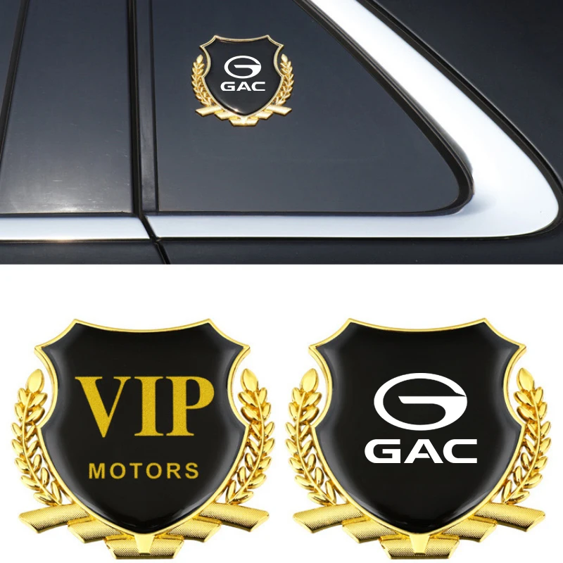 Car emblem 3D Metal Badge Sticker Wheat Ear Shape Car Window Decoration Sticker Accessories for GAC TRUMPCHI GS4 GS8 M8 Empow