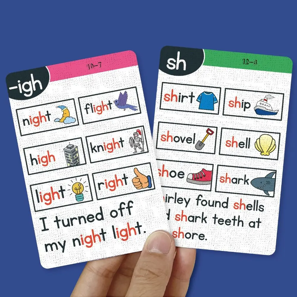 Vibrant Phonics Learning Flashcards Boost Memory CVC Words Alphabet Learning Cards Enhance Cognitive Skills Educational