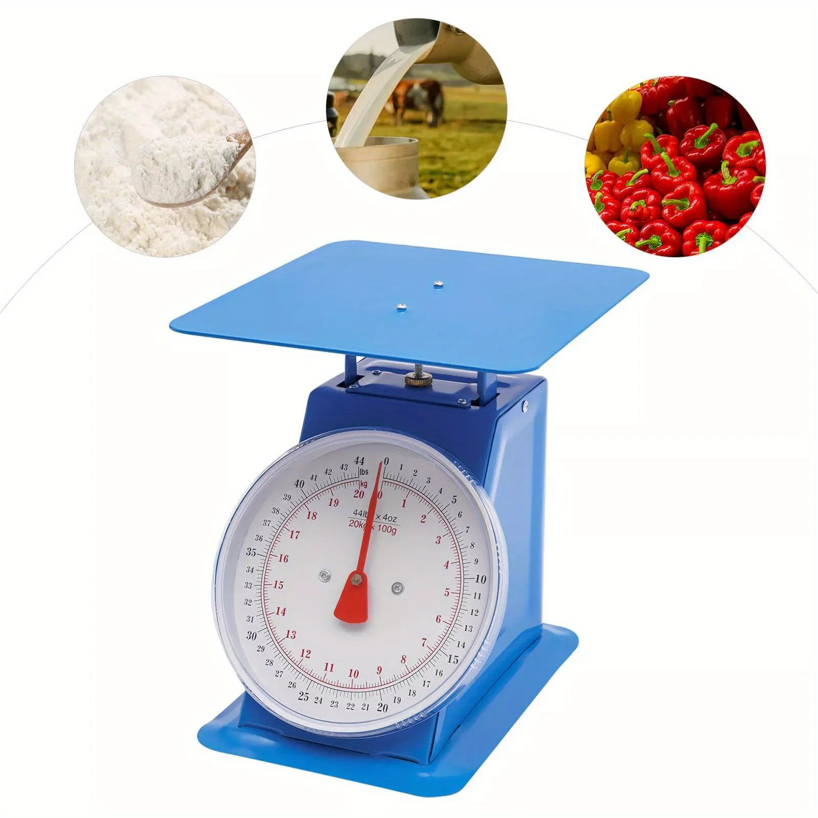 Industrial&Heavy Duty Portion-Control Mechanical Dial Scale Tabletop Blue kg/lbs