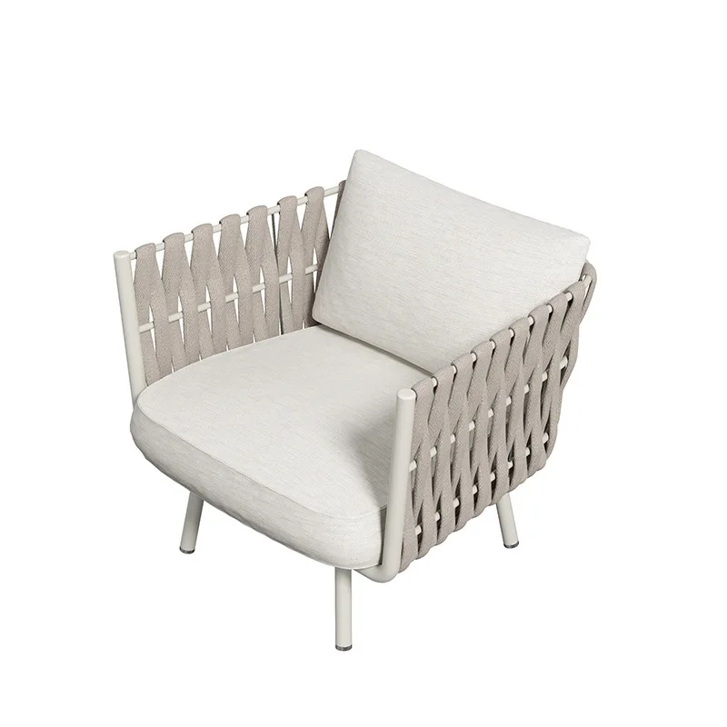 Combination outdoor balcony terrace villa waterproof and sunscreen double rattan chair y