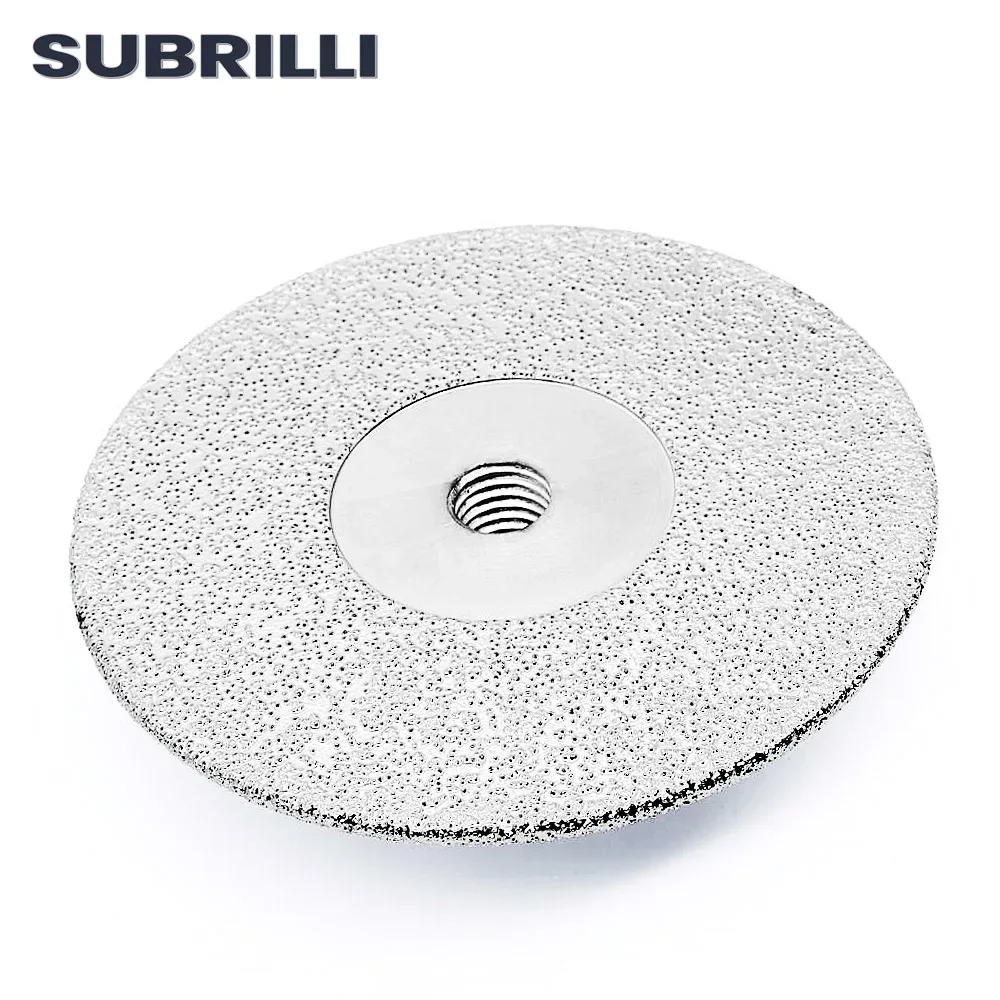 SUBRILLI 5inch Multi Purpose Diamond Cutting Grinding Disc Vacuum Brazed Double Sided Saw Blade Wheel For Stone Marble Concrete