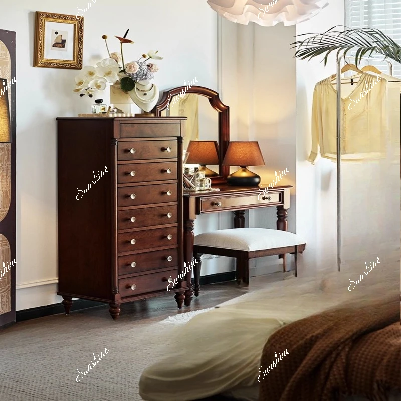 

French retro dental cabinet Wenwan jewelry storage cabinet