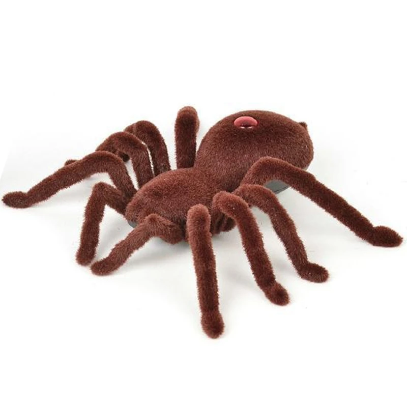 2024 New Kid Gift Remote Control Scary Creepy Soft Plush Tarantula Toy