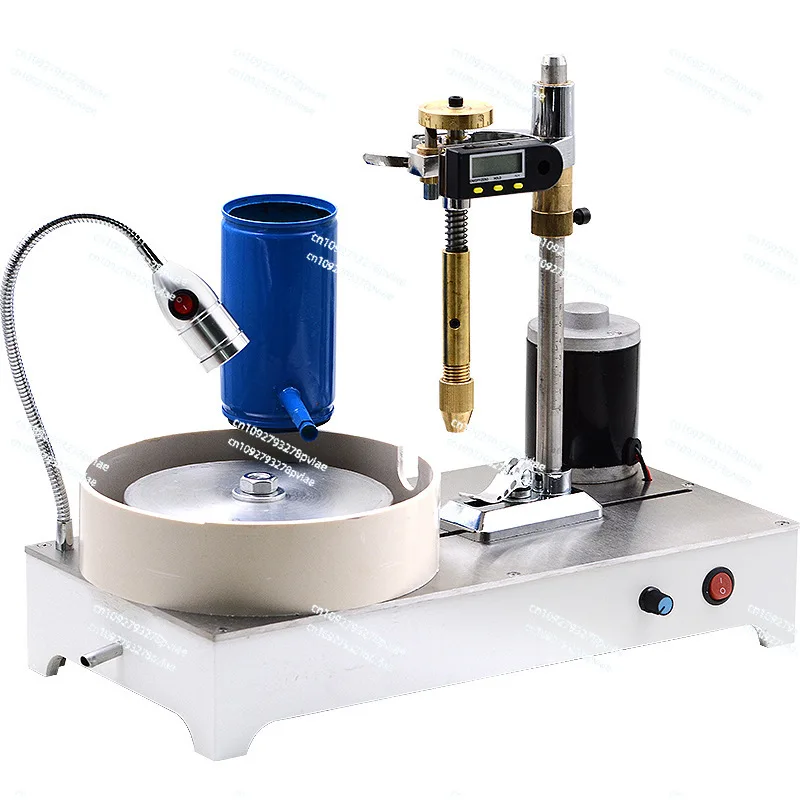 1PC Gem Jade Processing New Upgrade Small Jade Jewelry Cutting Machine Digital Display Adjustable Speed Plane Polishing Machine