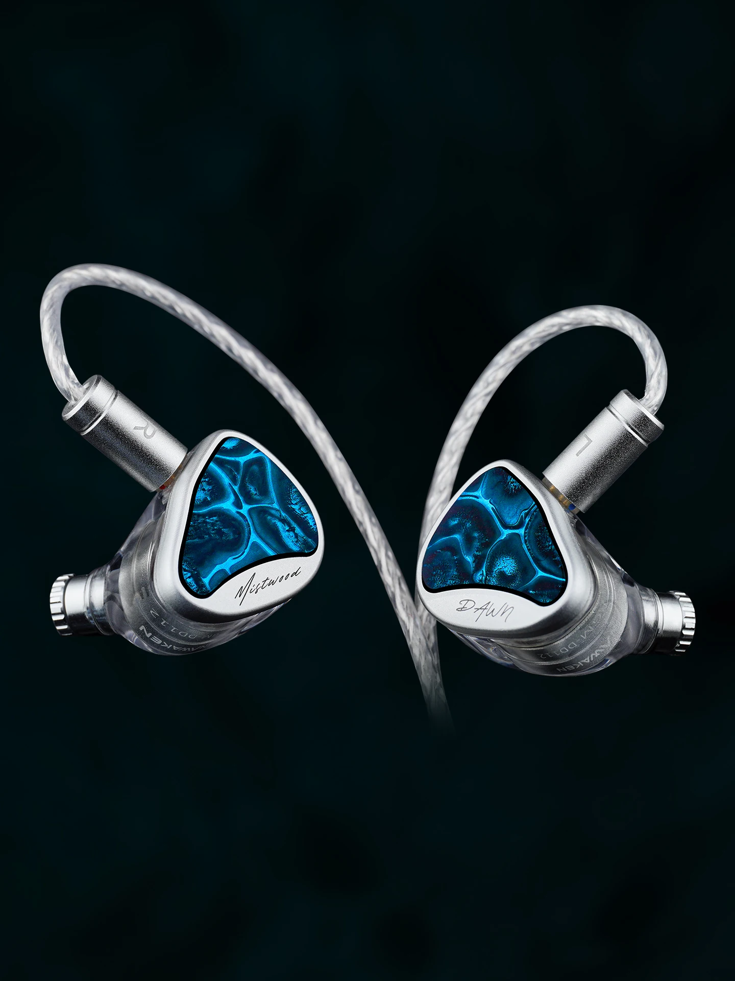 INAWAKEN Dawn Mistwood Słuchawki douszne z 11.2mm przetwornikiem z diamentowo-złotą membraną i ergonomiczną, precyzyjnie wydrukowaną 3D-technologią. — zdjęcie produktu 7