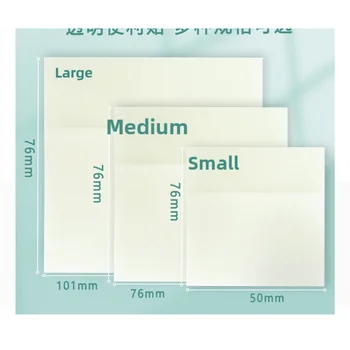 Notes autocollantes transparentes pour étudiants, beau style japonais, peut être PastedinsInternet, célébrité