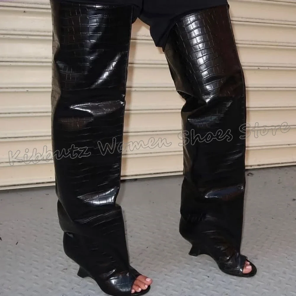 

Suede Sandal Ankle Boots Peep Open Toe Solid Color Leather Fashion Novelty Sexy Elegant Concise Women Shoes Newest Strange Heels