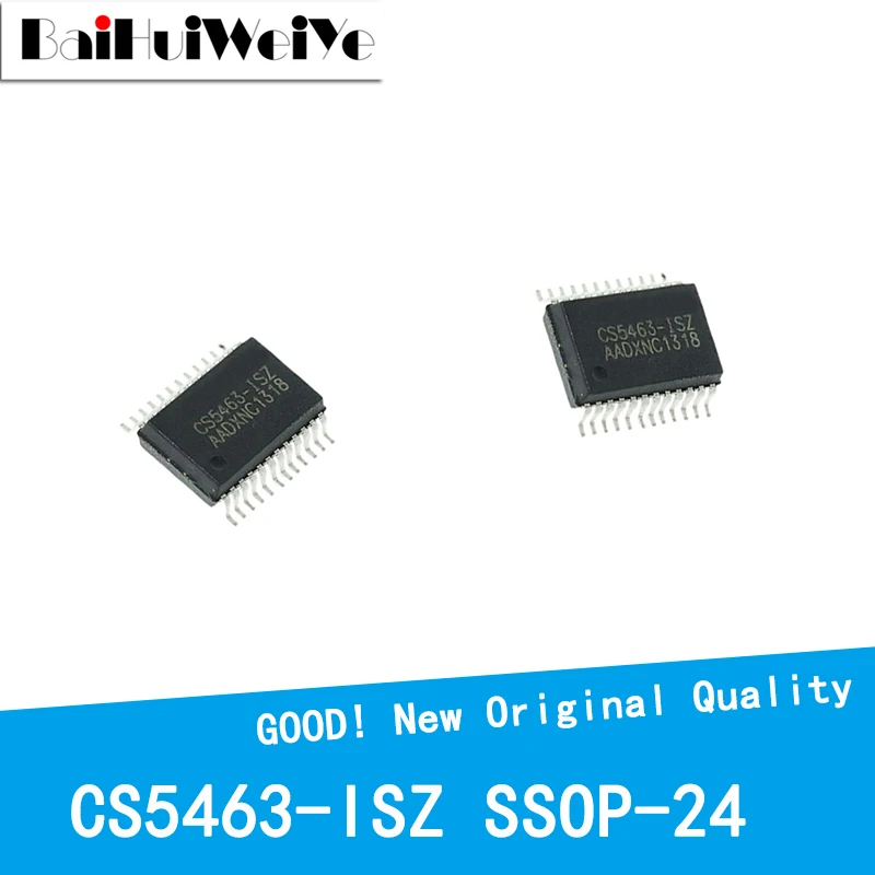10PCS/LOT CS5463-ISZ CS5463 SMD SSOP-24 Single Phase Bidirectional Power Energy Metering Good Quality Chipset