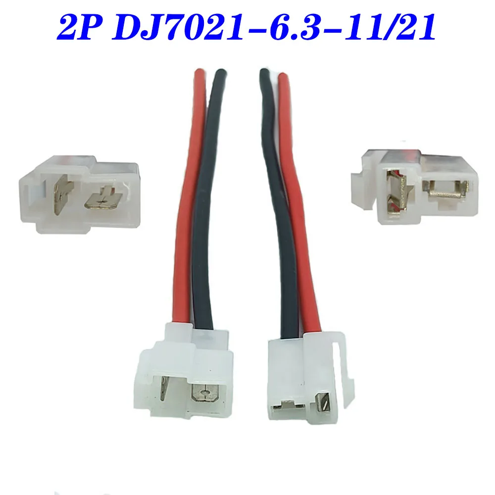 

20sets 6.3mm Electric Vehicle Connector High Current Equipment Wiring Harness Male Female Plug Car Butt Joint DJ7021-6.3-11/21 6