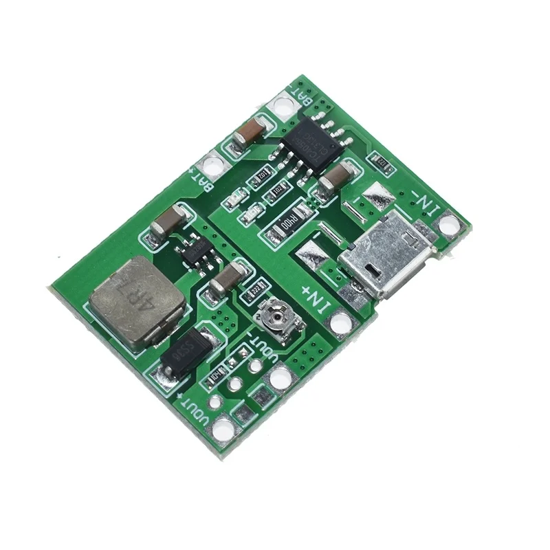 Placa de carregador de bateria de íon de lítio 18650 3.7V 4.2V DC-DC Step Up Boost Module TP4056 Peças de kit DIY
