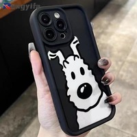 For Realme C67 4G 5G 8 8S Q3 11 11X 5G 12 Pro+ 11 NFC GT Neo 5 GT3 Narzo 30 60X Phone Case Casing Cartoon Cute White Dog Cover