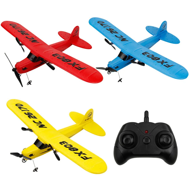 FX803 2.4GHZ 2CH RC simulação Cessna planador modelo aeronave de controle remoto asa fixa EPP espuma aeronaves brinquedos infantis