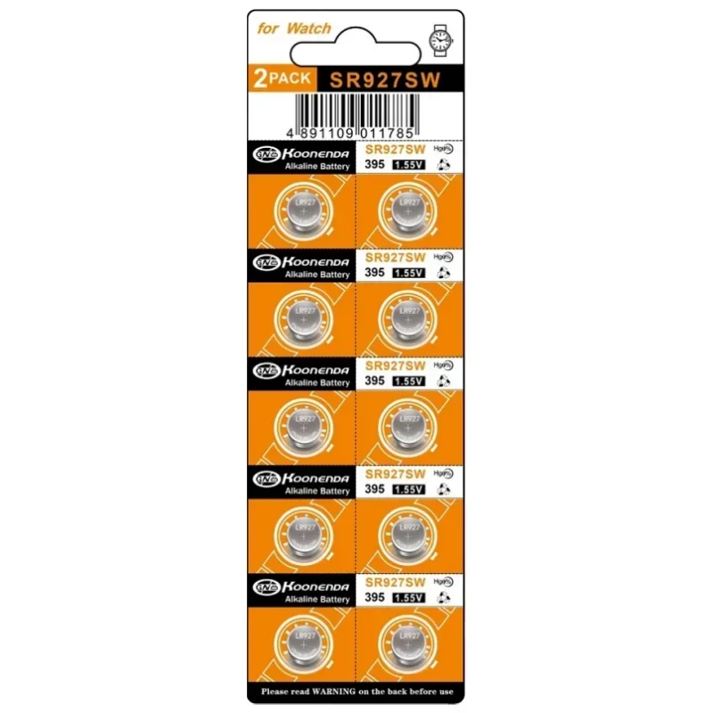 10pcs AG7 1.55V Alkaline Button Cell Battery LR927 LR57 SR927W 399 GR927 G7 Watch Toys Remotes with gift High Capacity