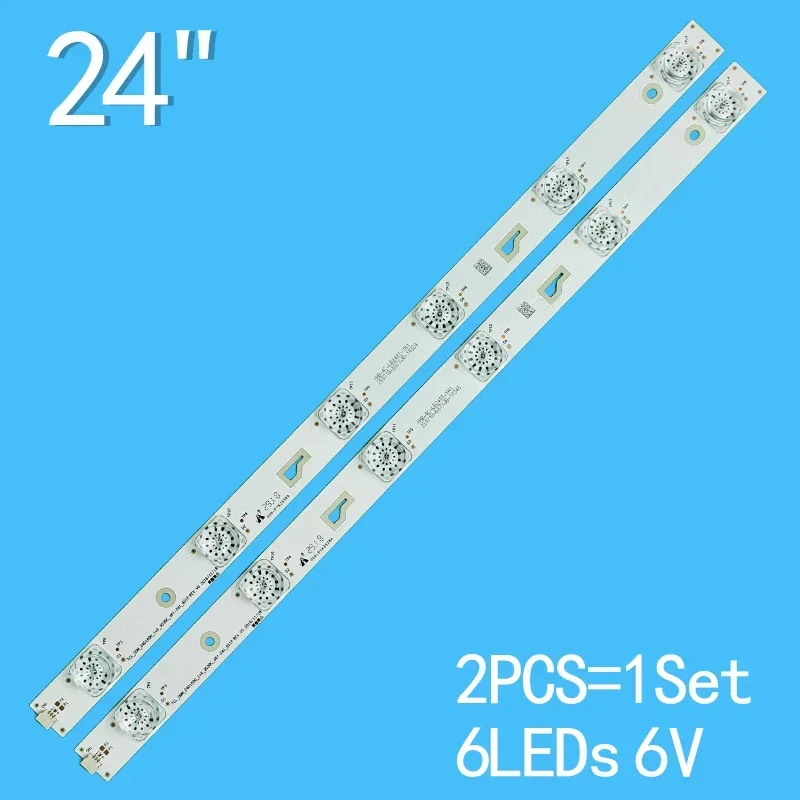 2PCS TV Backlight Strips for TCL 24LF600T 24D1600 24HR330M06A0 V2