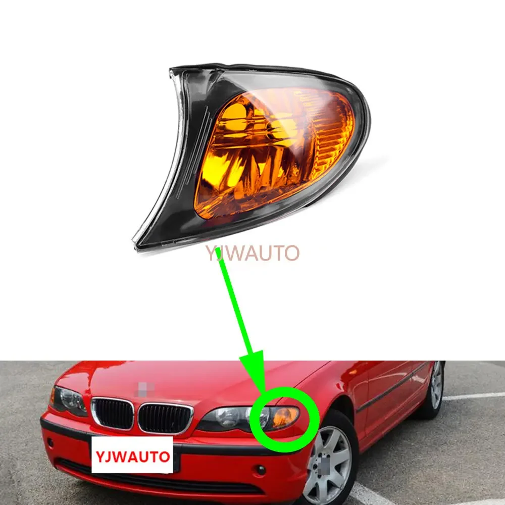 For BMW E46 4 Doors 2002 2003 2004 2005 318I 320I 325I 330I Corner Light Car Turn Signal Lights Car Park Light  Marker Lamp