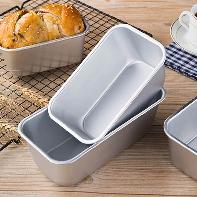 Aluminum Alloy Non-Stick Brownie Cheese Cake Toast Mold Bread Loaf Pan Baking Pans Dishes Kitchen Baking Tool