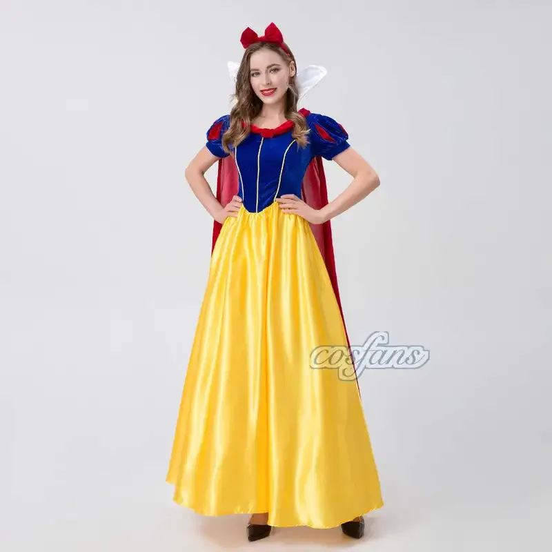 

cosplay Princess Snow White Halloween Party Costume Adult Cosplay Plus Size Dress Girl Princess Dress Women Adult Clothing