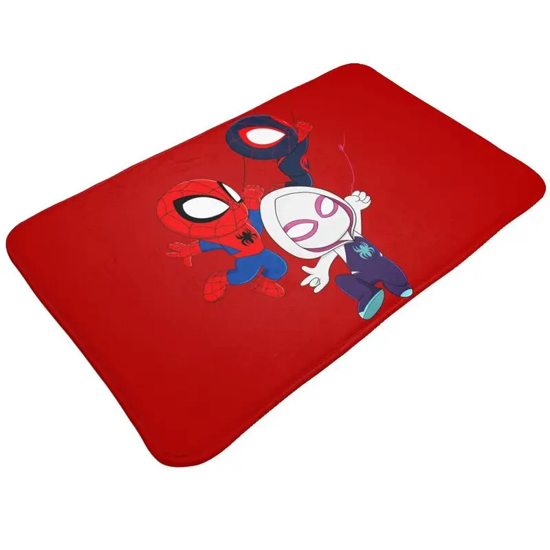 Custom Ghost Spider Girl Front Door Mat Anti-Slip Outdoor Absorbent Doormat Garden Garage Entrance Rug Carpet