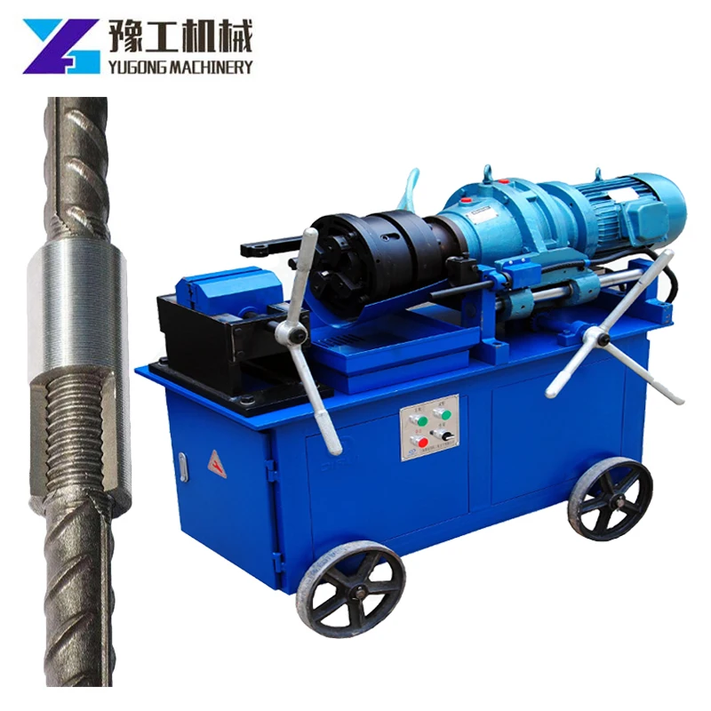 YUGONG 2023 New Rebar Sleeve Thread Rolling Machine 40mm Rebar Easy Rolling