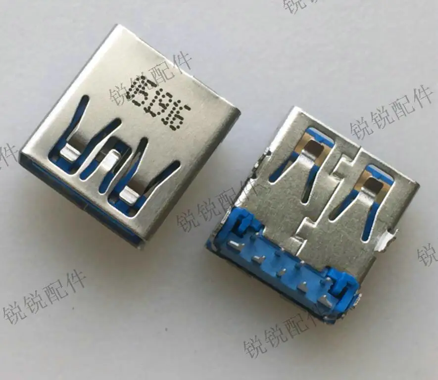 For USB3.0 female seat 9PIN heightened pad type A female seat four-pin plug-in board USB port female head