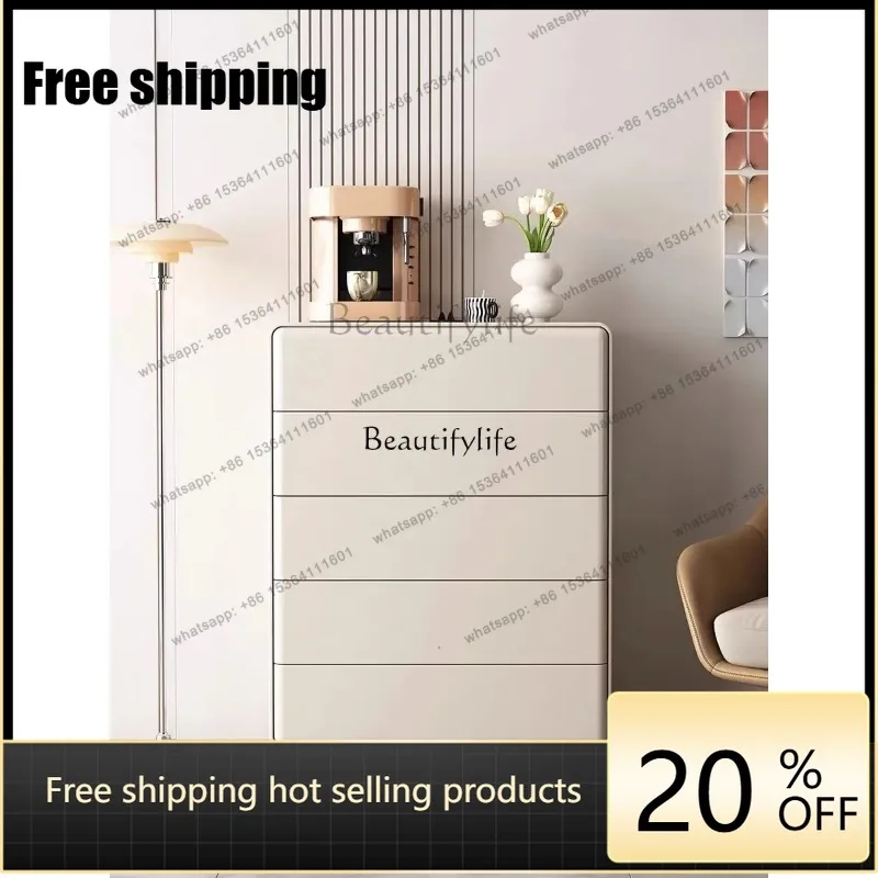 JJ Italian-Style Light Luxury Storage Cabinet Light Luxury Living Room Storage Simple Modern Paint Eight Spares CabinetLX