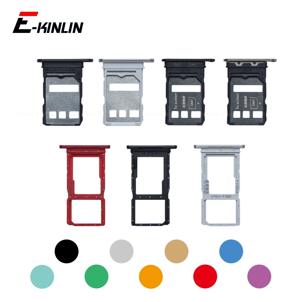 Sim Card Socket Adapter Container Connector Holder Slot Tray Reader For HuaWei Honor Magic4 Pro Ultimate 5G P9 Lite 2016