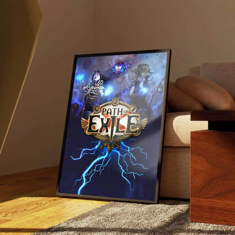 Game Path of Exile 2 Poster HD Art Home Living Room Bedroom Bar Aesthetic Canvas Painting