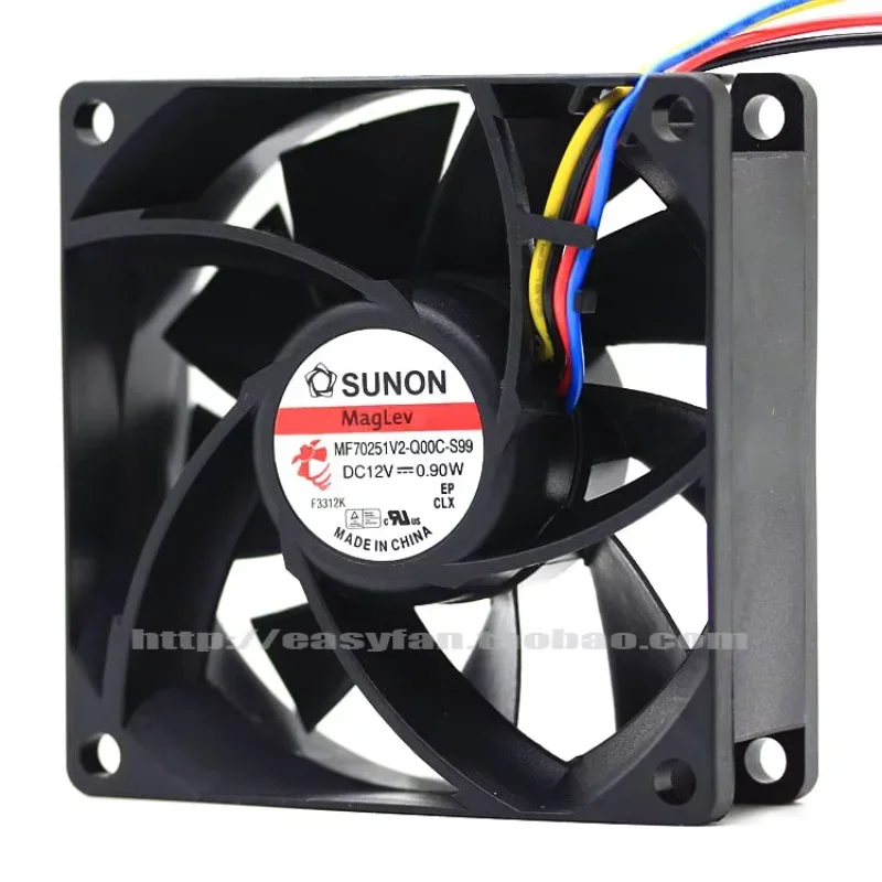 

SUNON MF70251V2-Q00C-S99 DC 12V 0.9W 70x70x25mm Cooling Fan