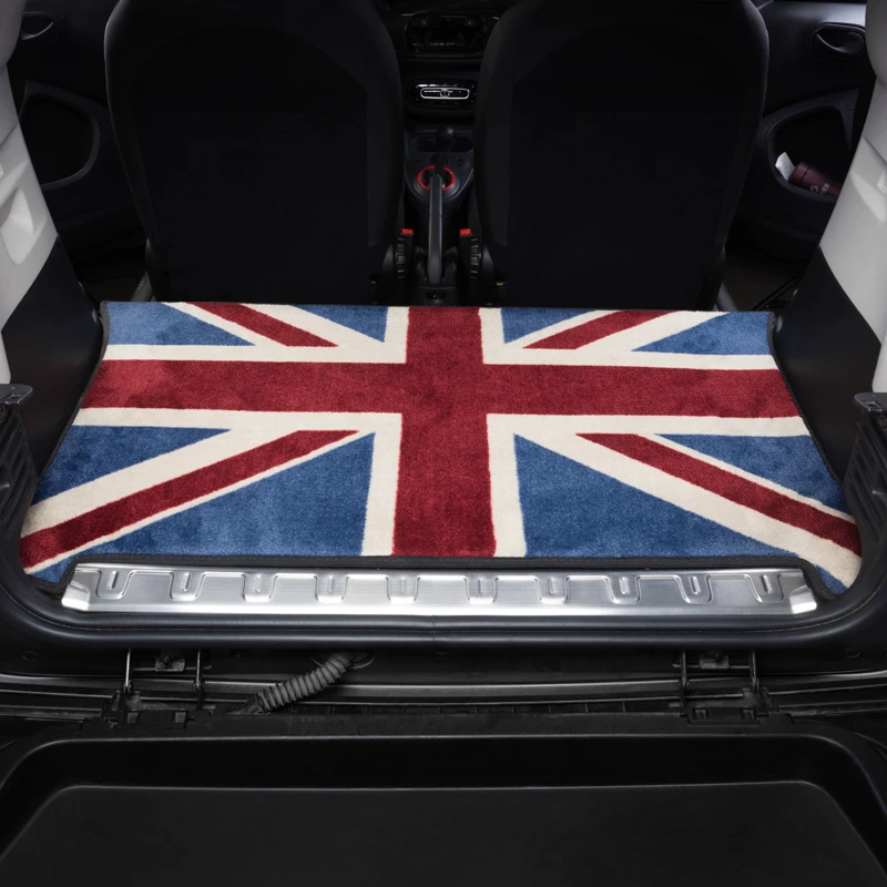 For Smart Fortwo ForFour 451 453 2007 2008 2009 2010 2011 2012 2013 2014 Custom Car Trunk Mat Car Accessories Union Flag Styling