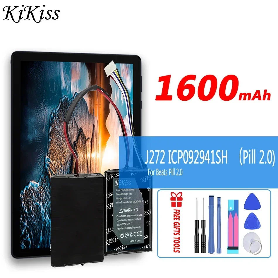 

Мощная батарея KiKiss J272 ICP092941SH (таблетка 2,0) для ритма таблетки 2,0 Беспроводная Портативная колонка B0513 таблетка XL J273 батареи