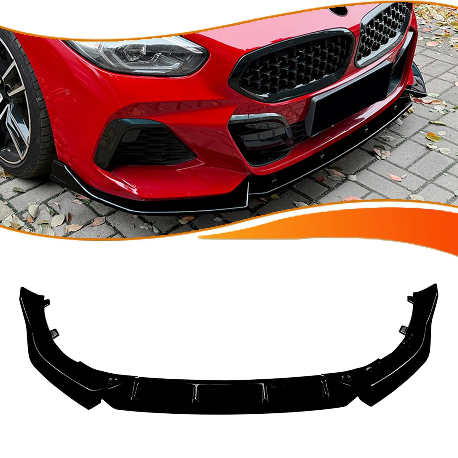 

3PCS Car Front Bumper Spoiler Lip For BMW Z4 G29 M-Sport 2019-2025 Lower Splitter Blade Body Kits