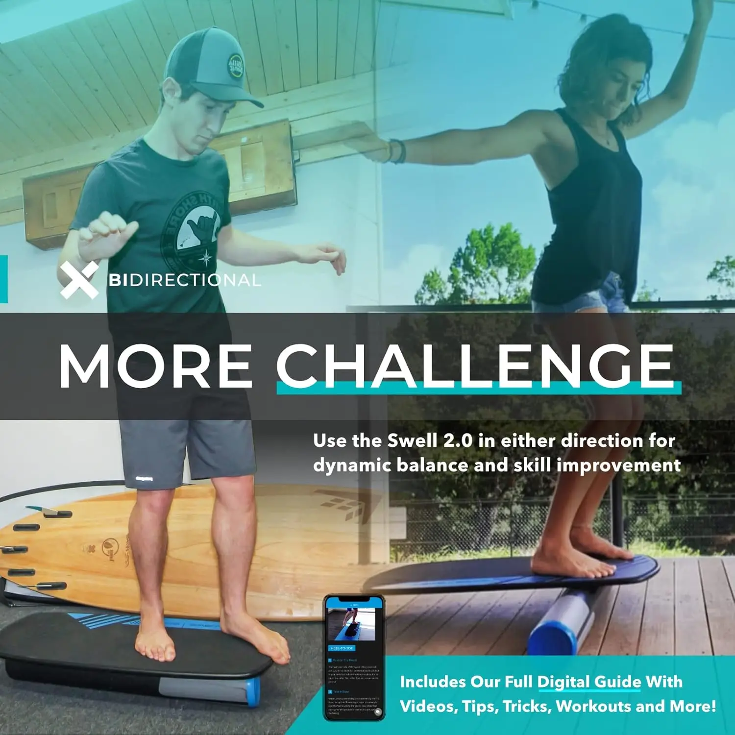 Revbalance Swell 2.0 – Surf & Paddle Balance Board Trainer