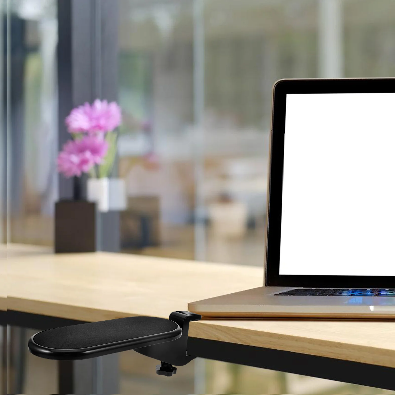 

Rotating Armrest Foldable Desk Extension Tray Clamp On Computer Desk Arm Support Mouse Bracket For Office Work Study Gaming