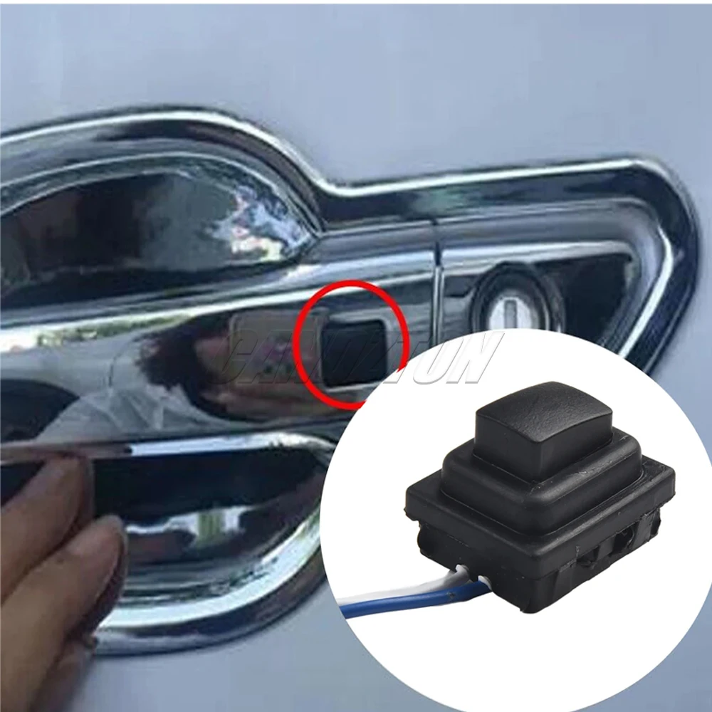 لشركة هيونداي توكسون 1 زوج جديد الباب الأمامي مقبض الباب الخارجي زر صغير التبديل L + R عدة 82651D3710 82661D3710 اكسسوارات السيارات