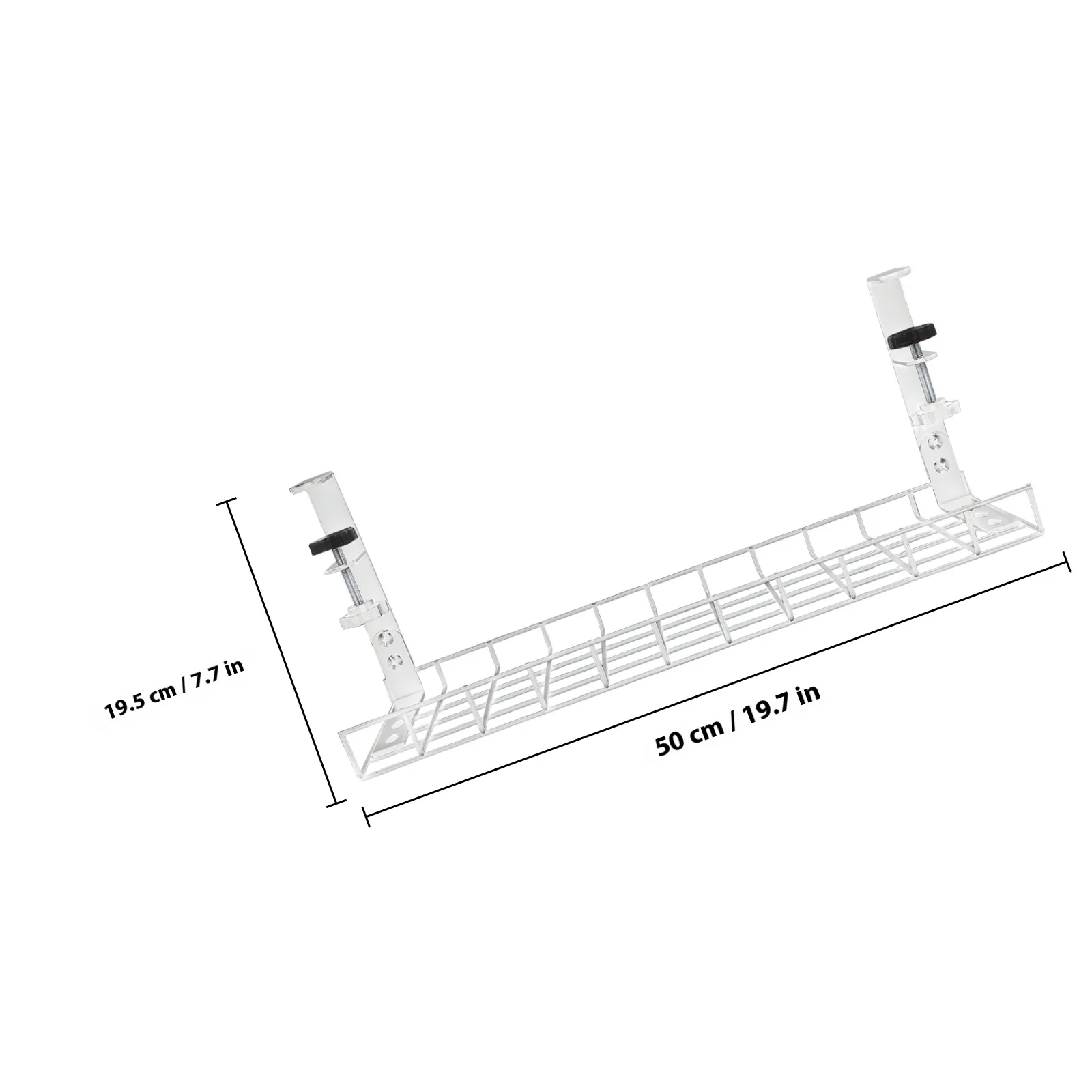 منظم إدارة الكابلات المكتبية تحت صينية المكتب، تصميم بسيط، الاستخدام العملي لأجهزة منطقة العمل النظيفة والمرتبة #3