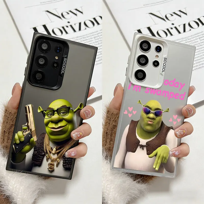 Funda Phone Case For Samsung Galaxy S26 Edge S25 S24 S23 S22 Ultra S21 S20 FE 5G S10 Plus Cover Cartoon Funny Movies S-Shreks