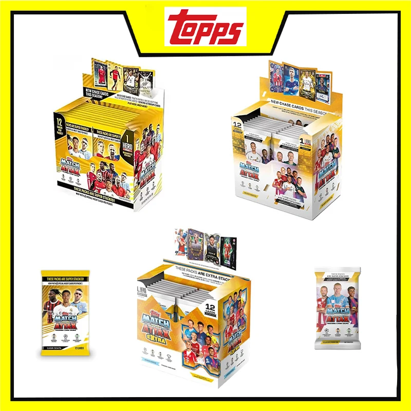 NEW 2025/26 Topps UCC Match Attax of 12 Cards Per Pack 4 Special Insert Collection Card Fan Gifts Sealed Box