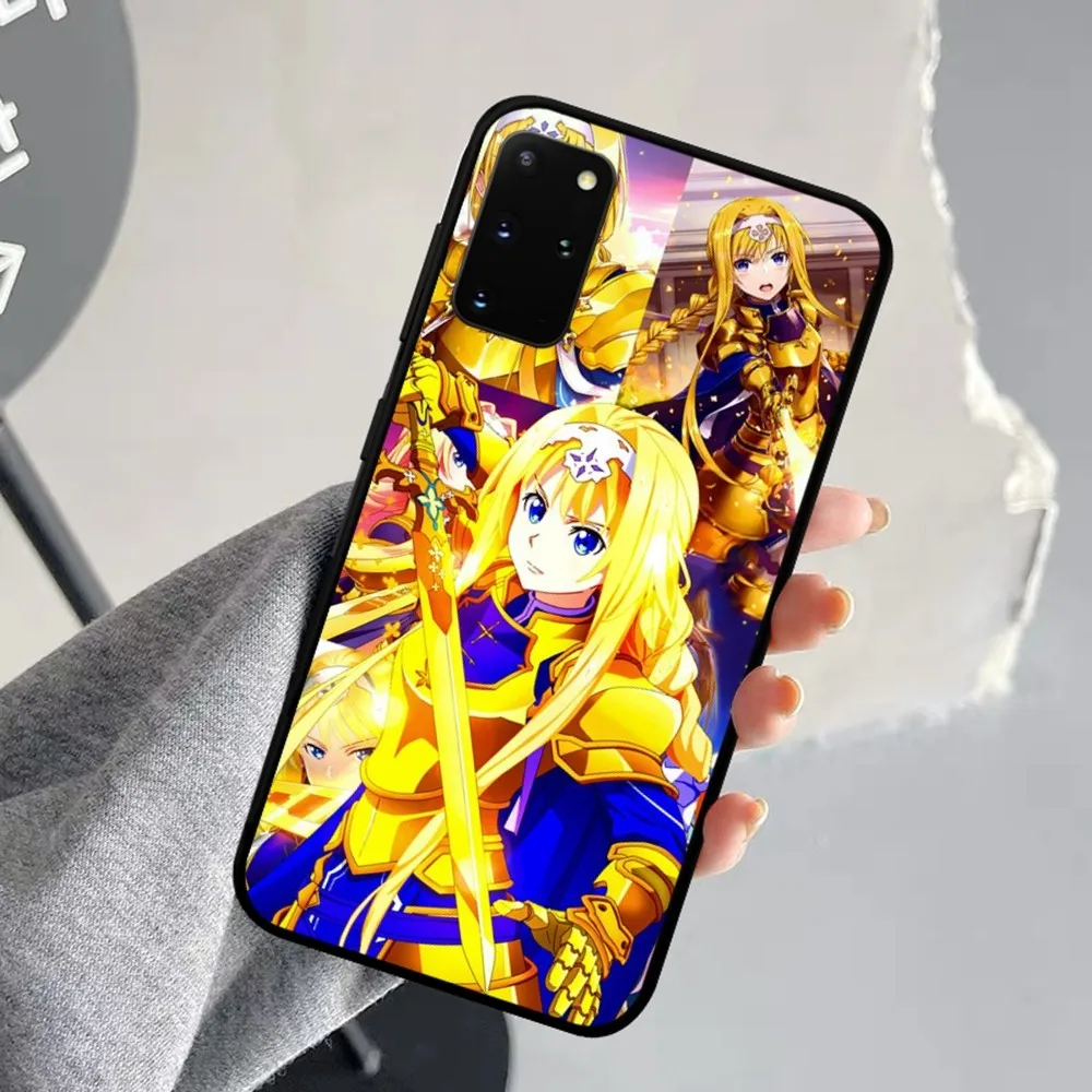 Schwert Kunst Online-Handy hülle für Samsung s 9 10 20 21 22 23 30 23plus Lite Ultra Fe S10Lite Fundas