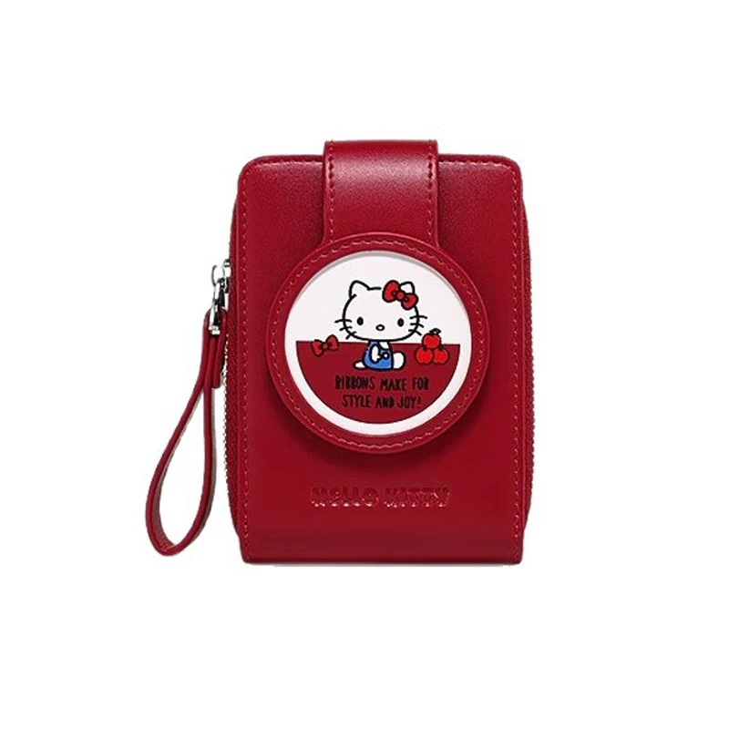 

KT Cat Card Holder Cartoon Cute PU Large Capacity Multi Slot Wallet Driver's License Credit Bank Card Storage Bag Christmas Gift