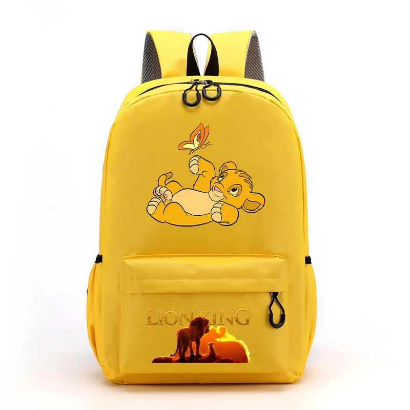 Mufasa The Lion King Kids Childern School Bag Disney Movie Cartoon Print Backpack Rucksack Student Knapsack Birthday Surpris New