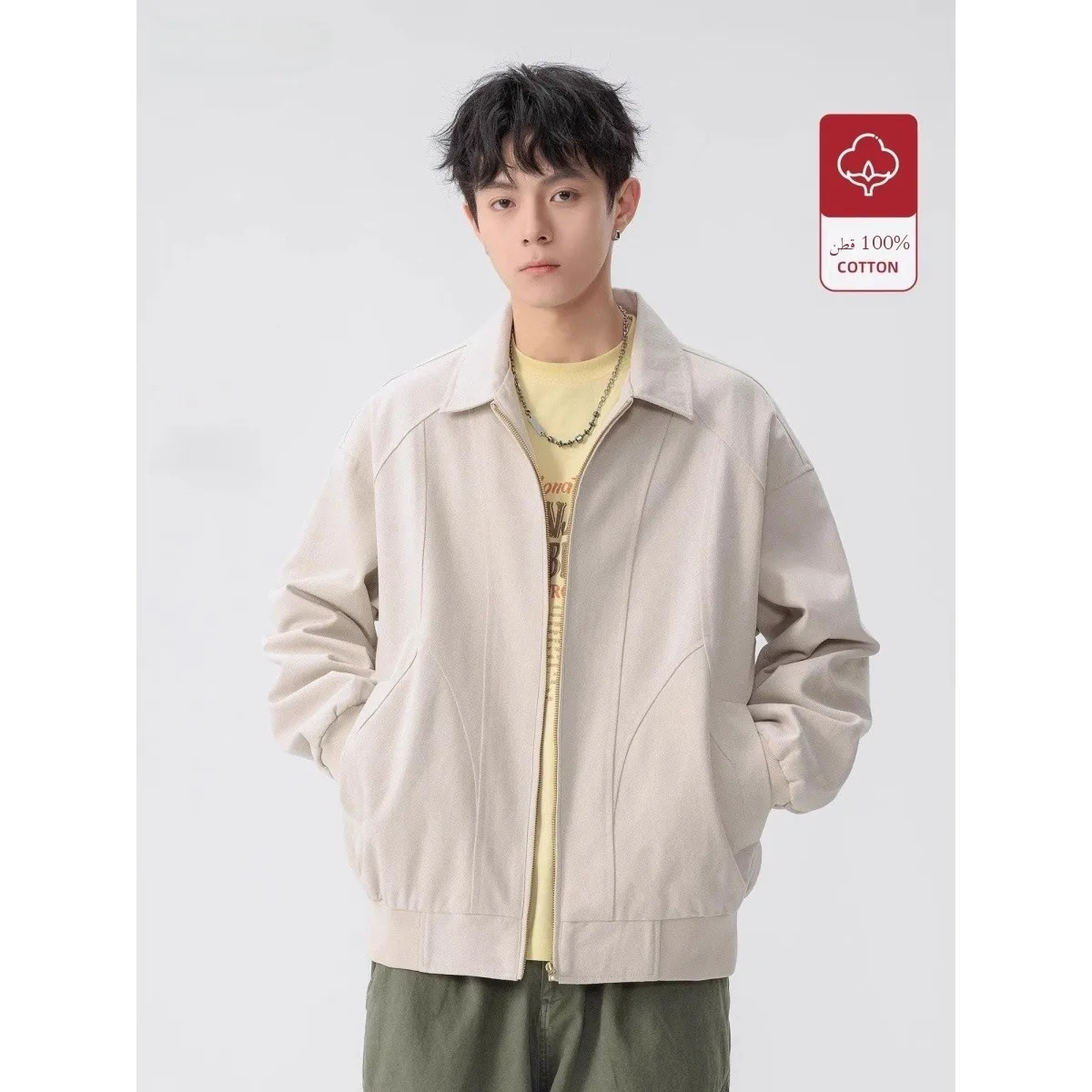 

Cleanfit Harlington Men's Workwear Jaet Sli Haome Trendy Brand Outerwear Spring Autumn New Model Loose Fit Long Sve