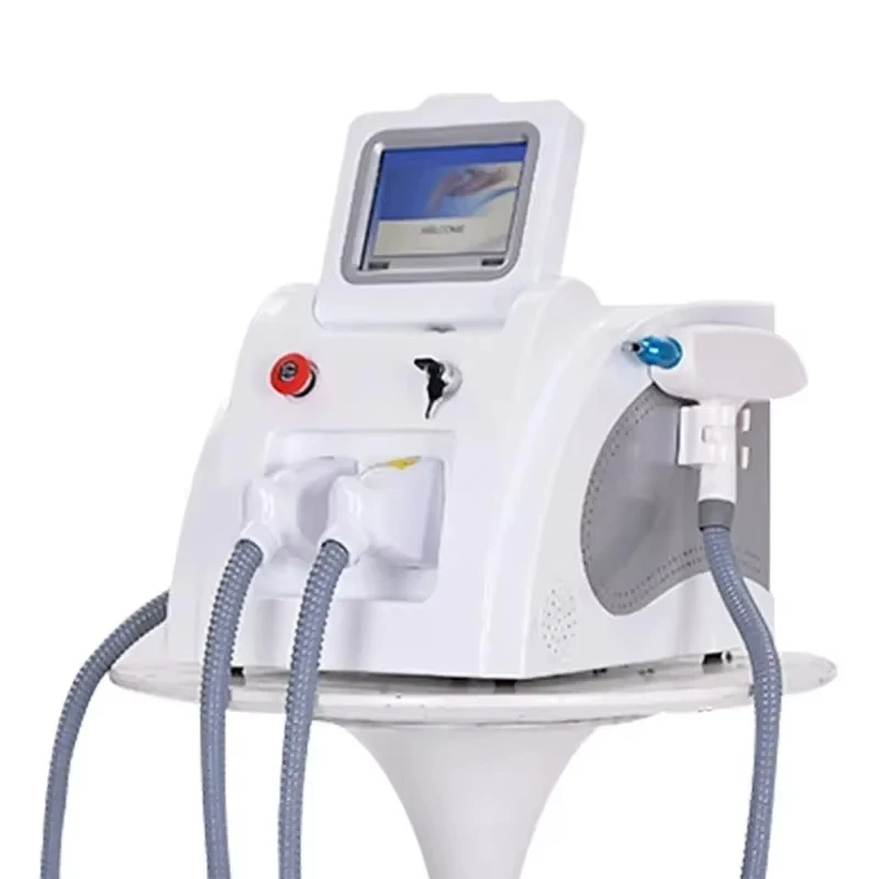 Macchina per la depilazione IPL OPT L-aser ND YAG Rimozione del tatuaggio Laser per capelli 2025 Laser portatile 2 in 1 Macchina per la rimozione del tatuaggio Nd Yag