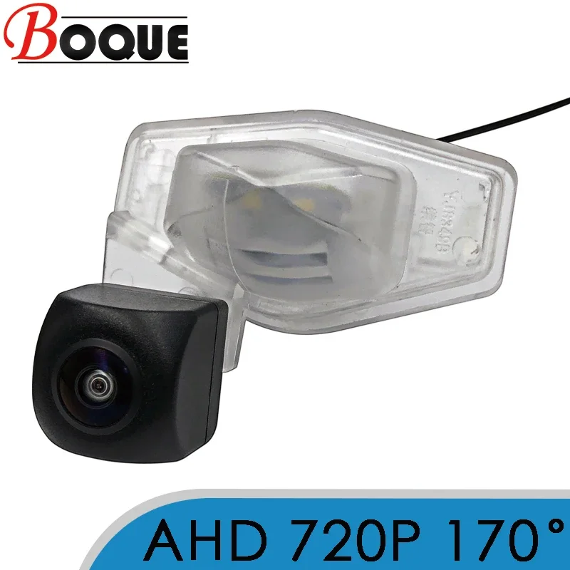 BOQUE 170 Degree 1280x720P HD AHD Car Vehicle Rear View Reverse Camera for Honda Stream II HR-V Vezel Elysion Odyssby Jade VE-1