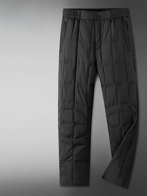 

Изстойкие пуховые брюки для мужчин среднего возраста и лет, зимняя уличная одежда, теплая зимняя одежда для папы, хлопковые брюки