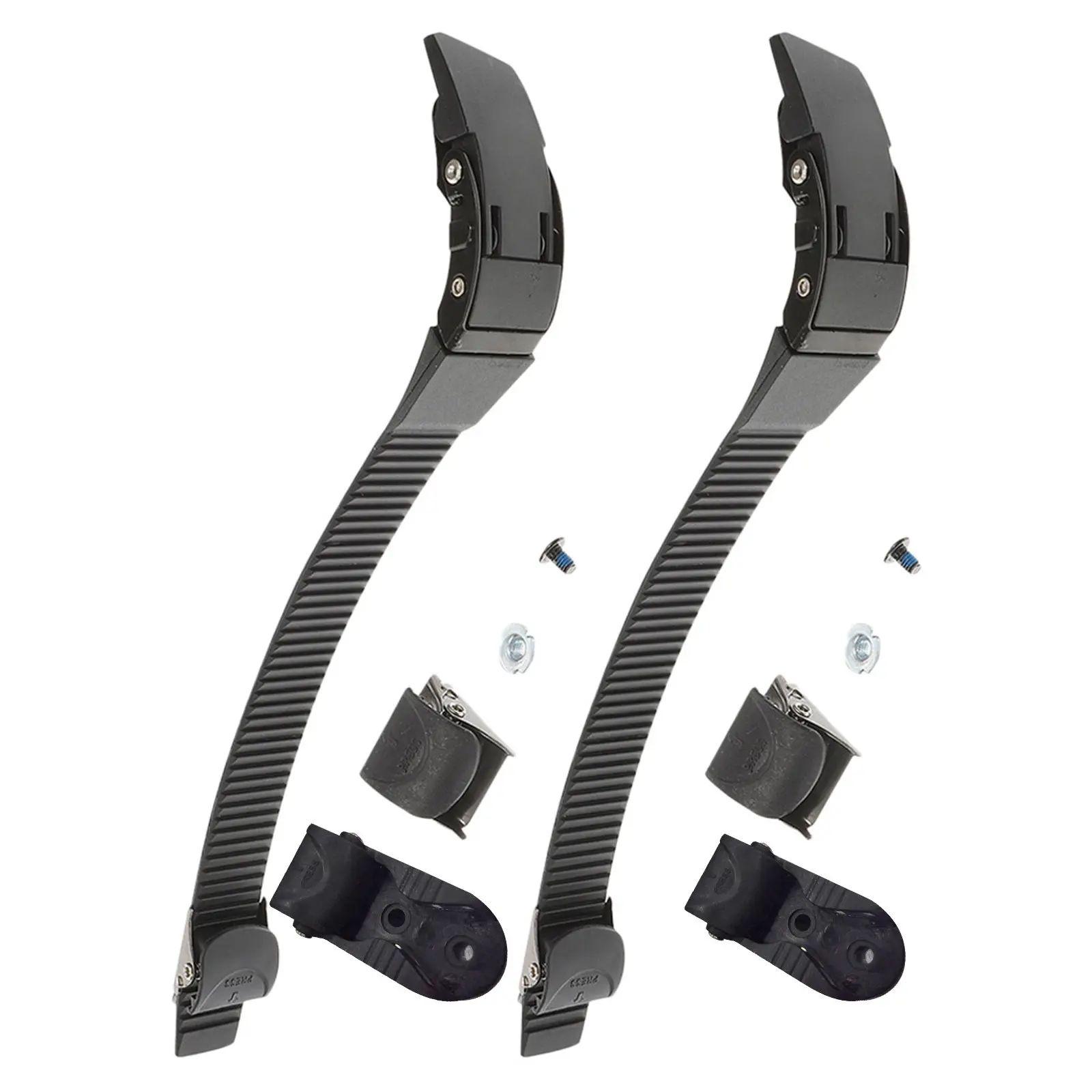 

2 комплекта ремешков для роликовых коньков с заменяемыми пряжками, прочные, из ПВХ, с регулируемой застежкой, обеспечивающие плавное скольжение, легкие.