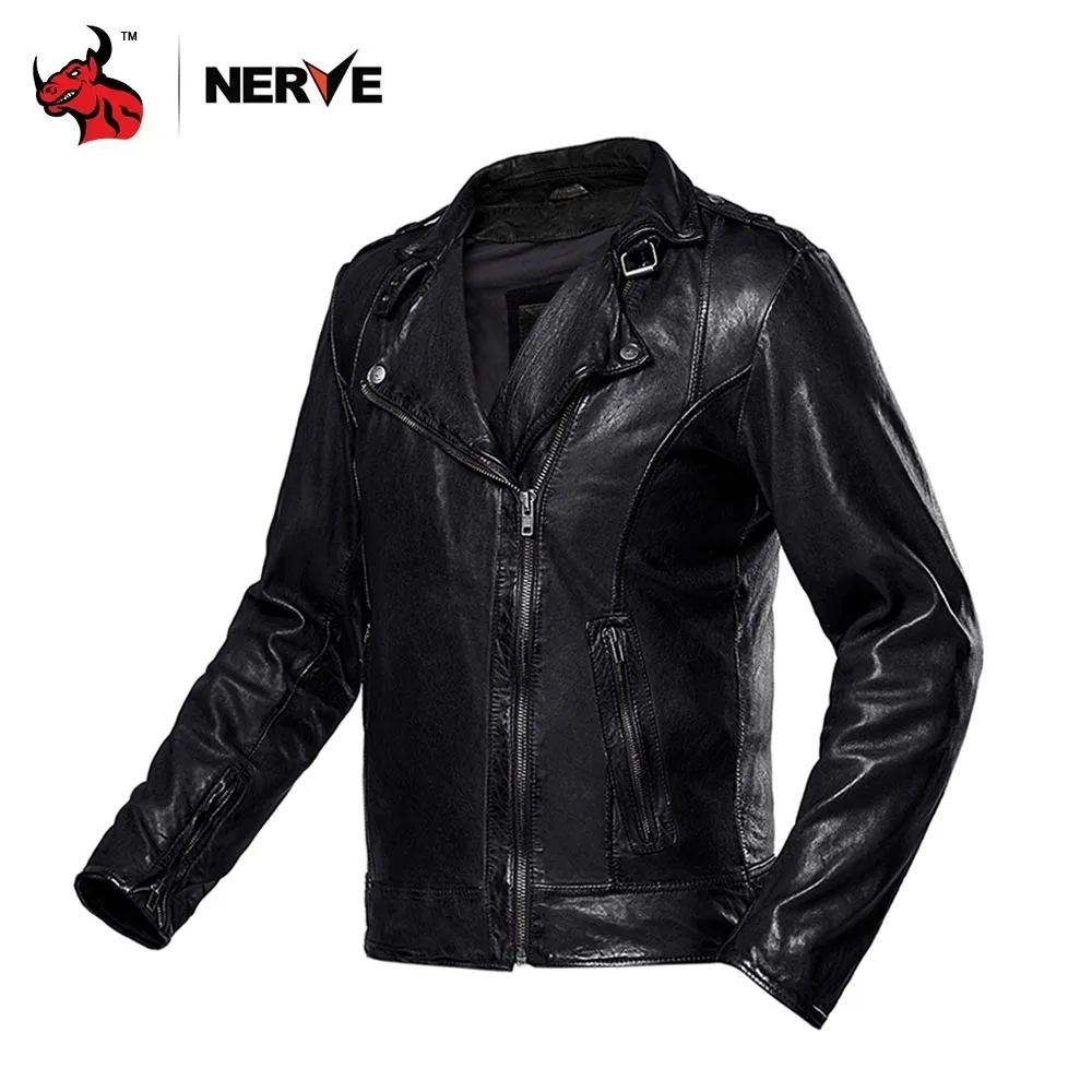 Standing Collar Design Biker Leather Jacket Breathable Wool Biker Jacket Wearable Biker Riding Protective Jacket Higher Quality