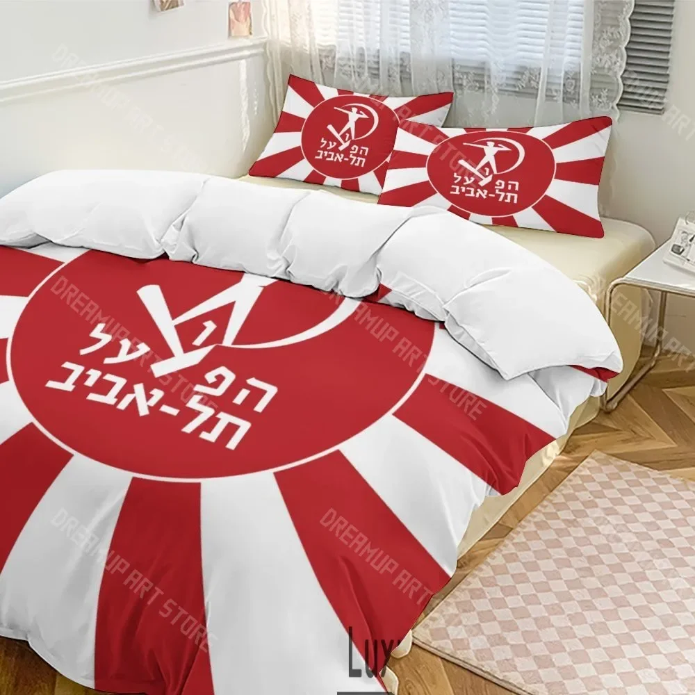2026 3D Print Hapoel Tel Aviv Basketball Bedding Set Twin Queen King Full Size Duvet Cover Pillowcase Bed Boys Girls Adult Home